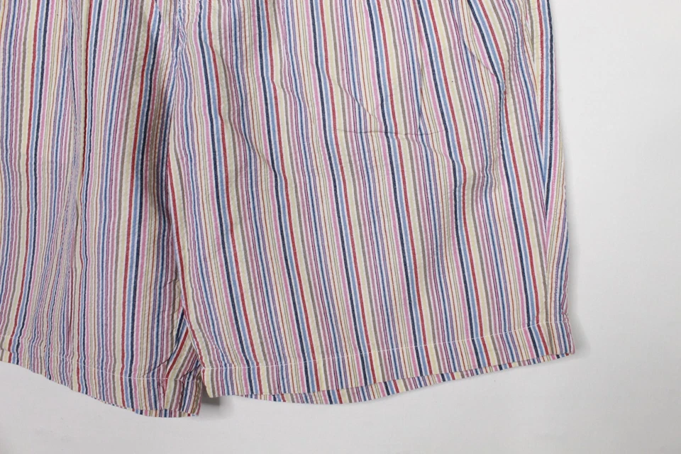 Cutter & Buck Golf Shorts Mens Size 33 Seersuckered Striped Beach Chino - Image 4 of 4
