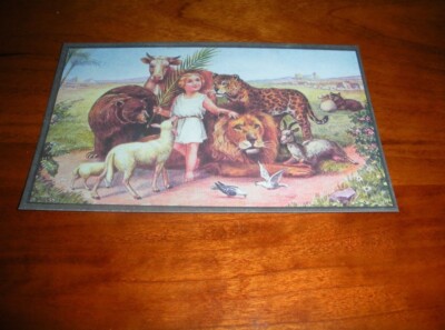 C. T. Russell Photo-Drama of Creation Postcard #44 ''Peace'' SET of 5 Watchtower 
