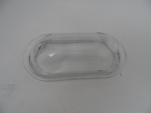 Unbranded Glass Butter Dish Tray w/ Covered Lid for 1 Stick of Butter - Picture 2 of 3