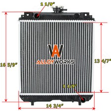 Radiator RA411-42300 RB for Kubota U25S U25-3S Excavator RB411-42300.