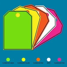 Versa Tags Blank Border Rearview Mirror Hang Tags 50 Pack Hang Tag 8.5" X 11.5"