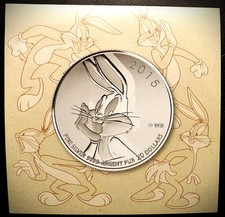 2015 Canada $20 Fine Silver Coin - Bugs Bunny w Original Packaging