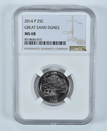 2014-P Washington Quarter Great Sand Dunes America The Beautiful MS68 NGC *9579