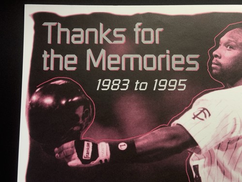 Minnesota Twins Kirby Puckett Thanks for the Memories Pioneer Press 10x13 photo - Picture 5 of 6