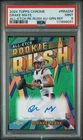 2024 TOPPS CHROME ALL-ETCH ROOKIE RUSH GREEN DRAKE MAYE ROOKIE 1/99 PSA 9 AUTO