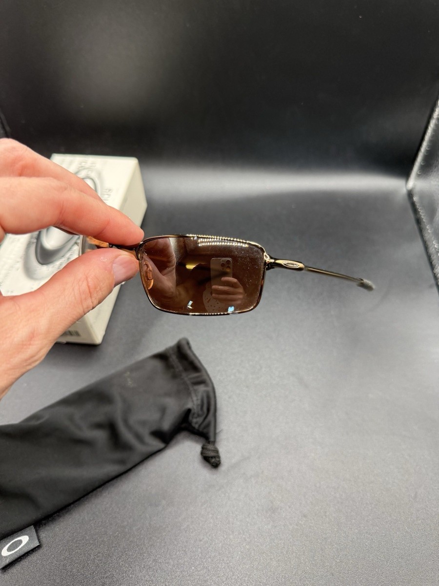 Oakley Square Wire Brown Chrome w/VR28 Black Iridium Lenses 05-988