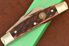 HEN & ROOSTER BERTRAM CUTLERY SOLINGEN GERMANY RED BONE CONGRESS KNIFE (27828)