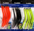 15 Fladen Sand Eels Gummi Mac 6/0 Cod Various Colours 3 pks of 5 Lures Wreck Sea