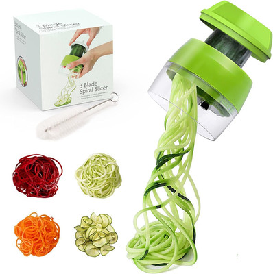 Gemüseschneider - Gemüsetasse Spiralizer 4 in 1, Spaghetti Gemüse, Spirale von 