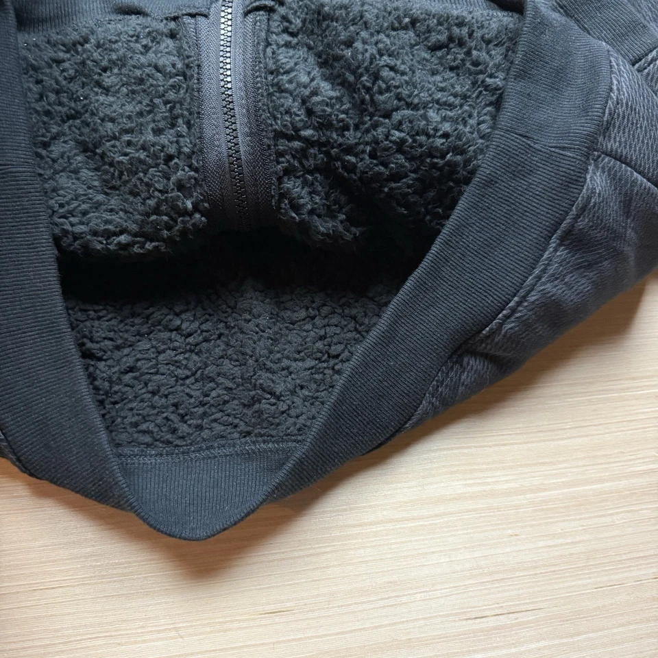 Sudadera con Capucha Patinadora Forrada Sherpa Y2K Route 66 De Colección Cyber Mall Gótica Mediana Para Hombre’s Foto 3 de 4