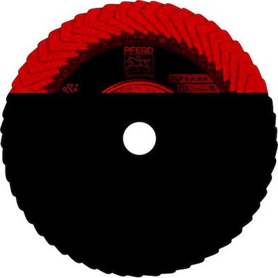 Pferd 67258 4-1/2'' X 5/8-11 Thd. Polifan Flap Disc Co Sgp Curve Steelox,