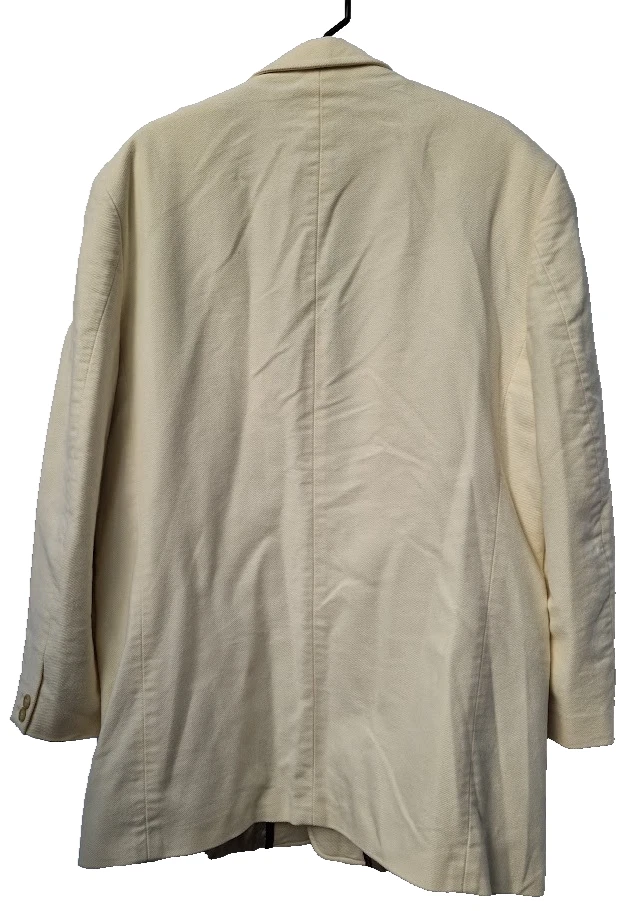 Men's Tasso Elba Sportscoat 100% Cotton Suit Jacket Sport Coat L Korean - Image 3 of 4