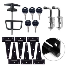 Shed Door kit - Complete shed Door Hardware,shed Hardware kit with T-Handle L...