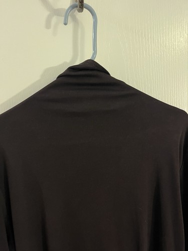 Ellen Tracy Silk Brown Turtleneck XL L - Picture 4 of 5