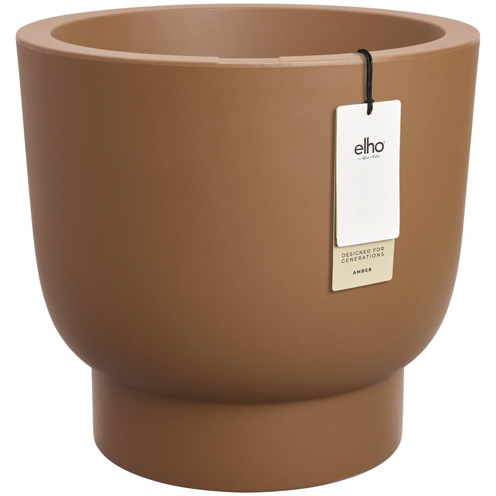 Pot de fleur Amber Grail 47 en plastique recyclé pour décoration intérieure et extérieure