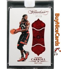 2015-16 DeMarre Carroll Panini Flawless Ruby Red Encased Base Card Serial #7/15