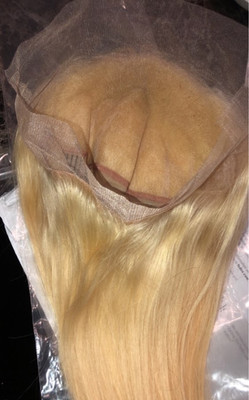 Thea Bodacious Blonde Full Lace Straight European 100% Echthaar Lace Perücke