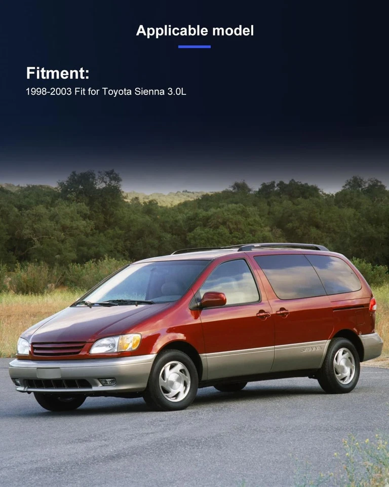 ECCPP A/C Compressor with Clutch for 1998-2003 Toyota Sienna 3.0L - Fast Cooling - Image 2 of 4