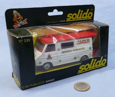 Solido 1/50 réf 330 : Citroën C35 "Cirque Amar" Voiture Publicitaire - Photo 1/4
