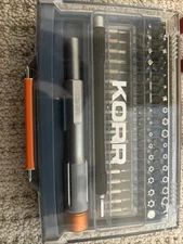 KORR Tools KIBPP029 58pc Precision Bit Set PH, Pozi, SQ, Security Torx, Secur...