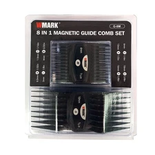 WMARK 8-in-1 Magnetic Guide Comb Set 8 Piece 1 Magnet Hair Clipper Attachments
