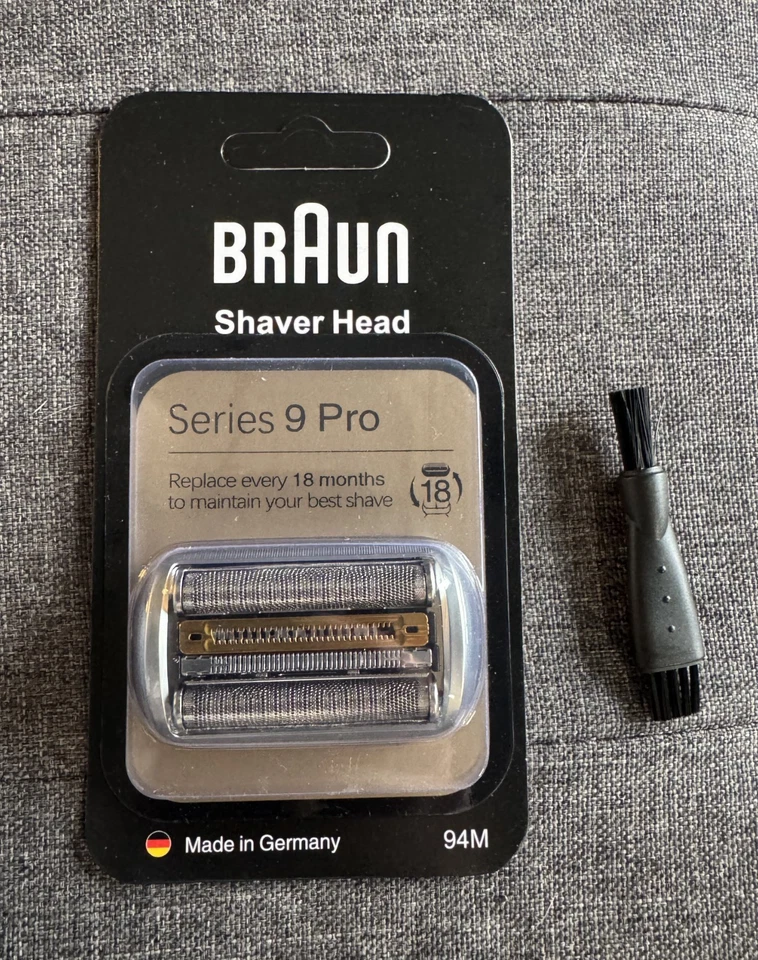 AUTÉNTICO Cabezal de Afeitadora Braun Serie 9 Pro de Repuesto, Plateado, Totalmente Nuevo Foto 3 de 4