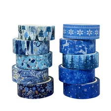 Wrapables Winter Season Washi Set for Arts & Crafts, Scrapbooking