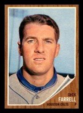 1962 Topps #304 Dick Farrell - NM-MT+