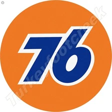 Union 76 11.75" Round Metal Sign