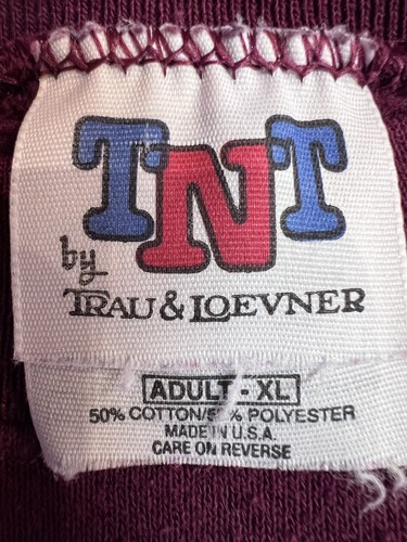TNT Trau & Loevner DE COLECCIÓN AÑOS 90 Colorado Avalanche Hockey Sudadera Borgoña XL - Imagen 4 de 10