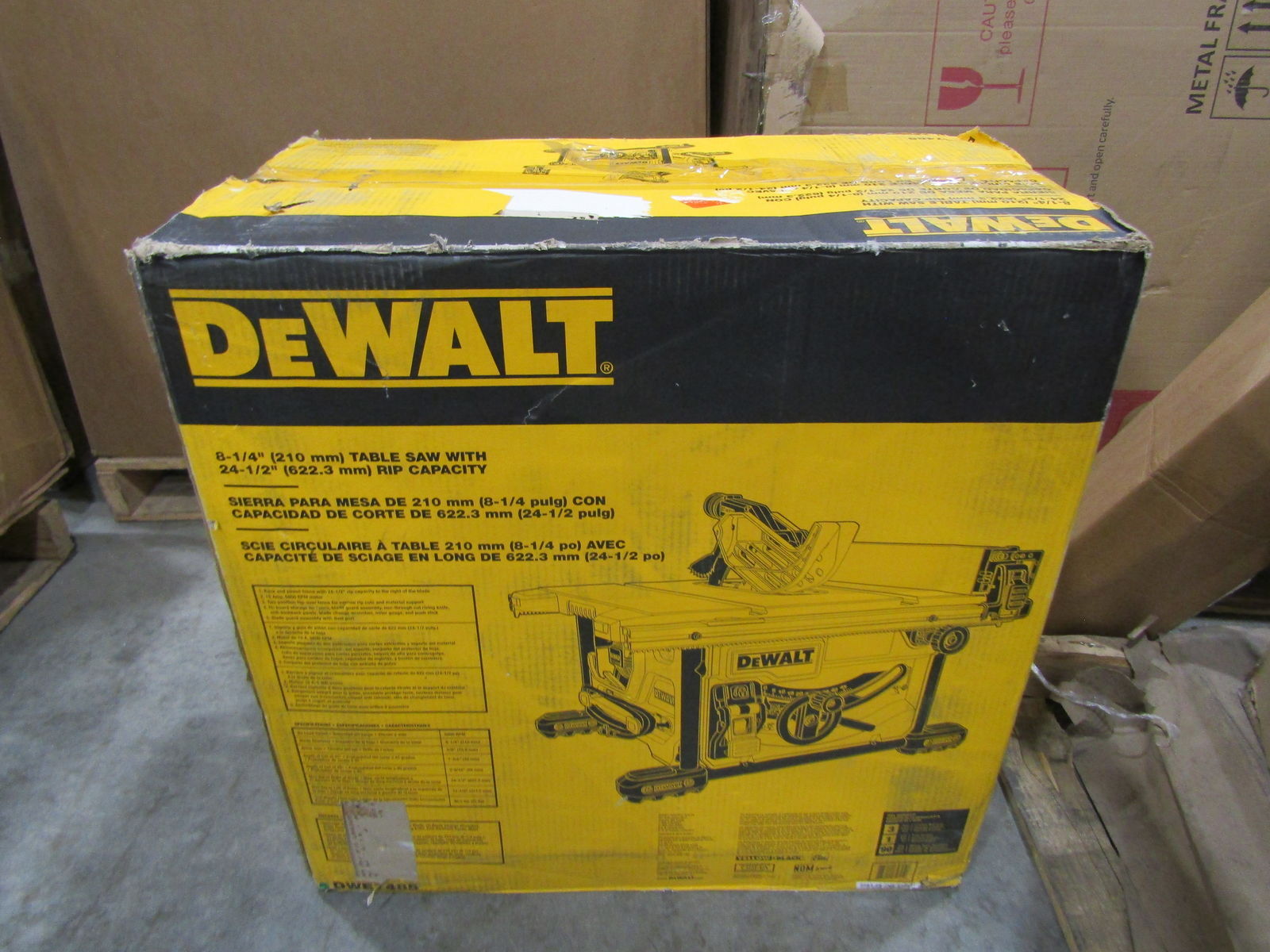 Dewalt DWE7485 81/4" Compact Jobsite Table Saw eBay