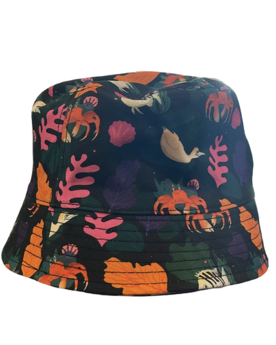 Chapeau De Seau De Coton Floral Réversible Fleurs Fleurs Imprimées Caps
