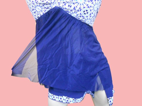 NWT Gottex PROFILE Arabesque Mesh TANKINI Swimskirt BATHING SUIT SET sz - 8 - Picture 4 of 9