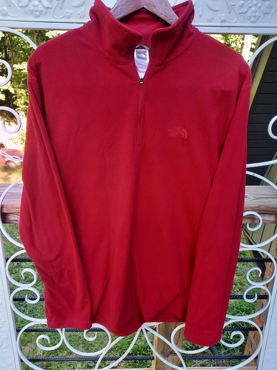 North face mens shop fleece quarter zip