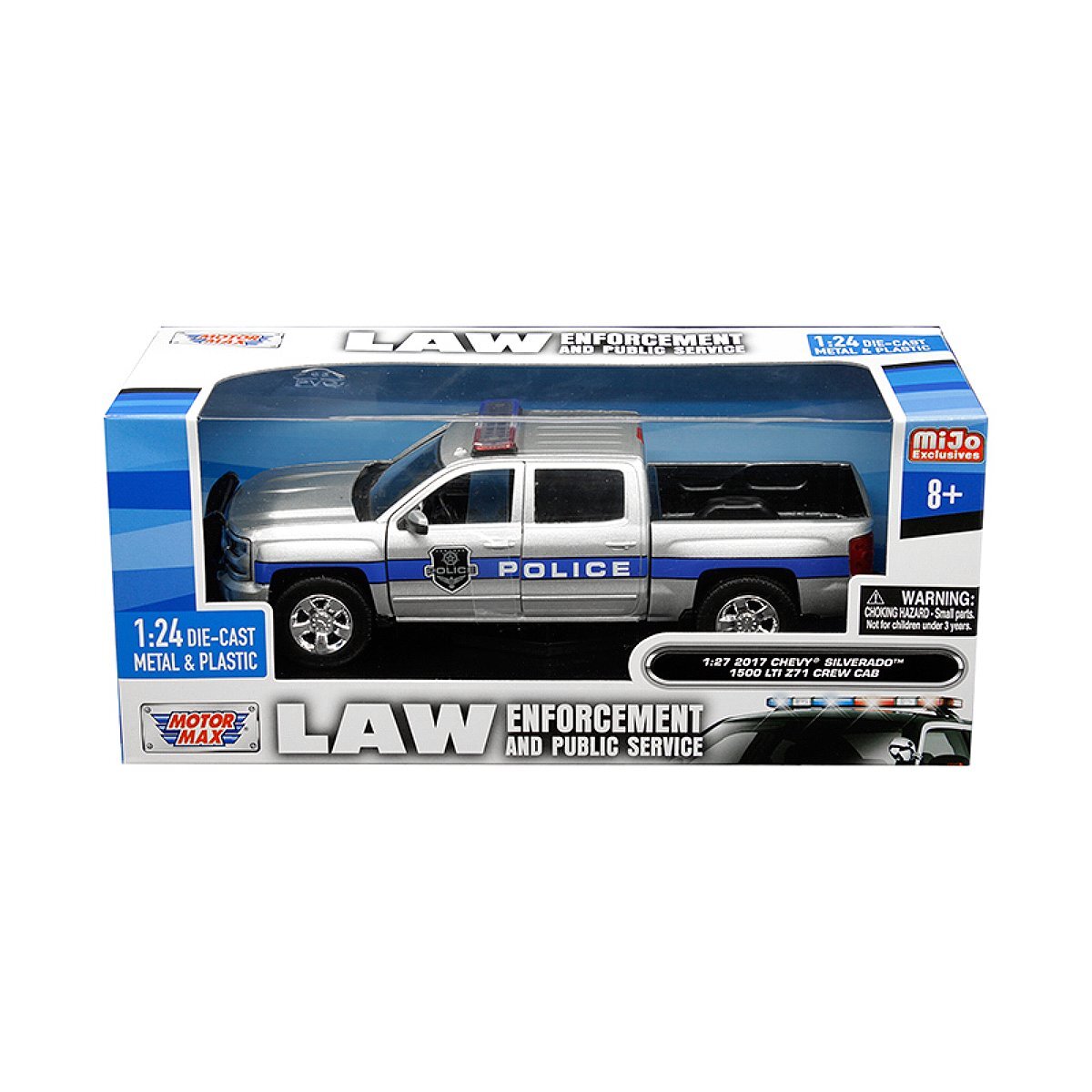 2017 Chevrolet Silverado 1500 Z71 Crew Cab Police 1:24 Model