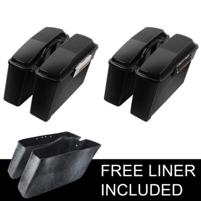 Hard Saddlebags w/ 6x9'' Speaker Lids Fit For Harley Electra Road Glide 1994-2013