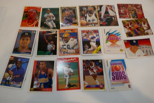 Konvolut 18 verschiedene Basketball, Football & Baseball Sammelkarten 80er Jahre Karten - Bild 1 von 6