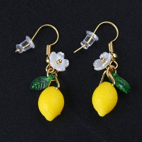 Citrus Earrings Adornment Ear Hooks Dangle Ear Rings Ornament - Picture 4 of 8