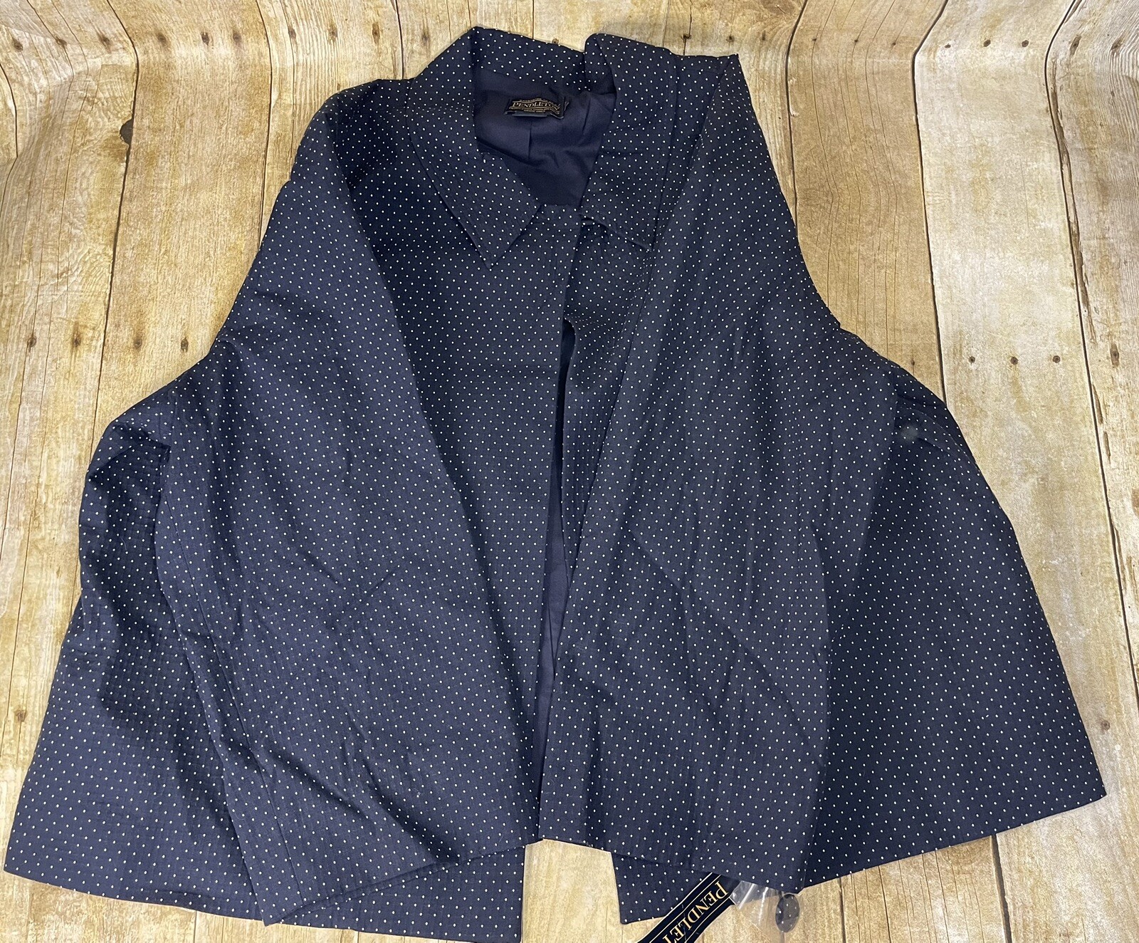 NWT Pendleton Womens Sz XL Navy Blue Blazer 100 Cotton RN29685