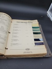 1950 DUPONT DUCO CHRYSLER COLORS  PAINT CHIP SWATCH SHEET BULLETIN NO 17 