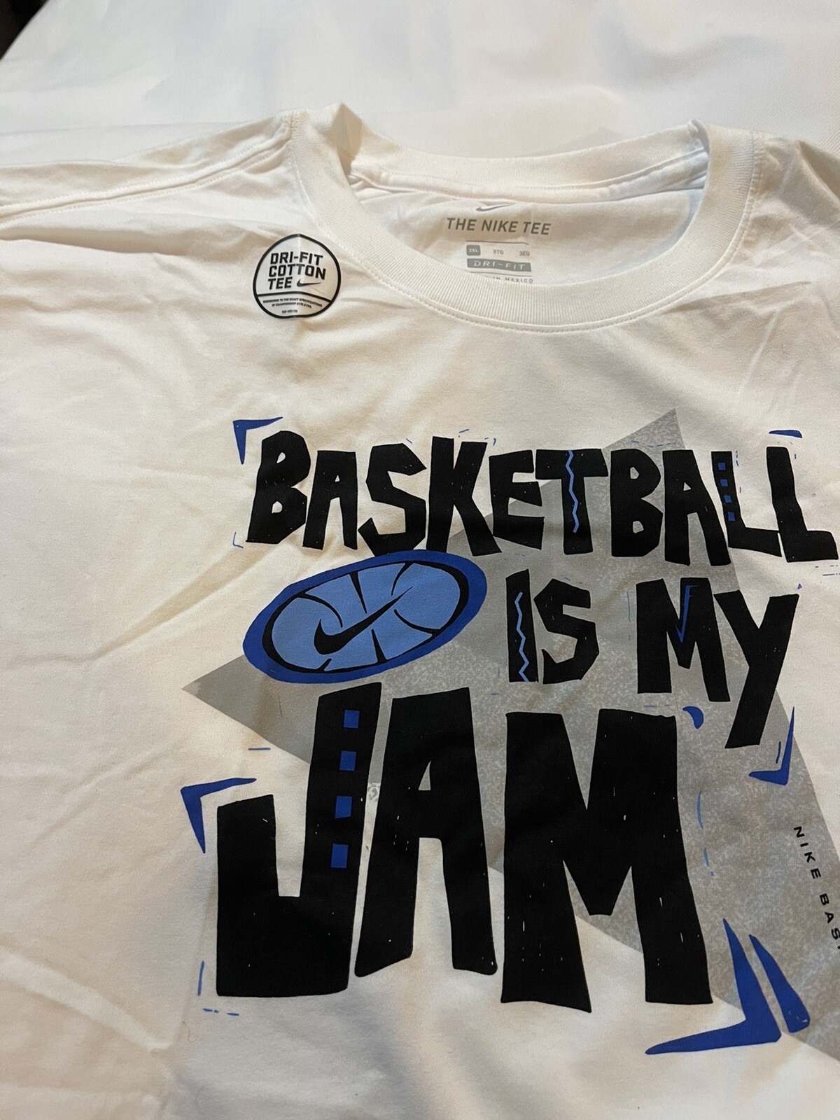 Nike Mens TShirt Sz 3XL Crewneck Basketball Is My Jam Tee CT5838 100 Rare!! eBay