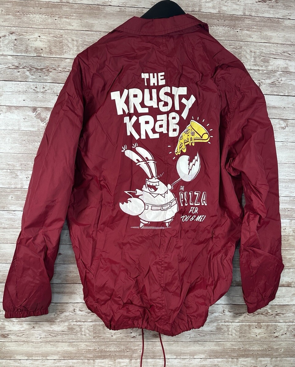 Sponge Bob Square Pants The Krusty Krab Pizza Wind Breaker Button