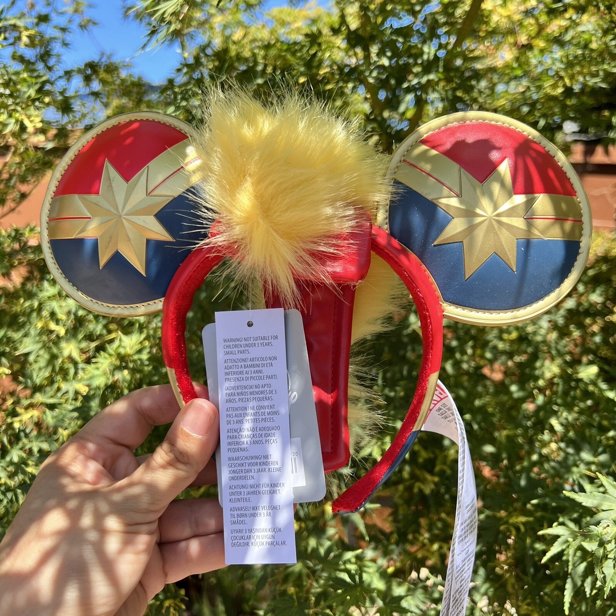 Disney Parks Captain Marvel Ears Headband 2022 Higher  display picture 2