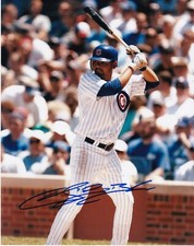 ANDRES BLANCO  CHICAGO CUBS  ACTION SIGNED 8x10