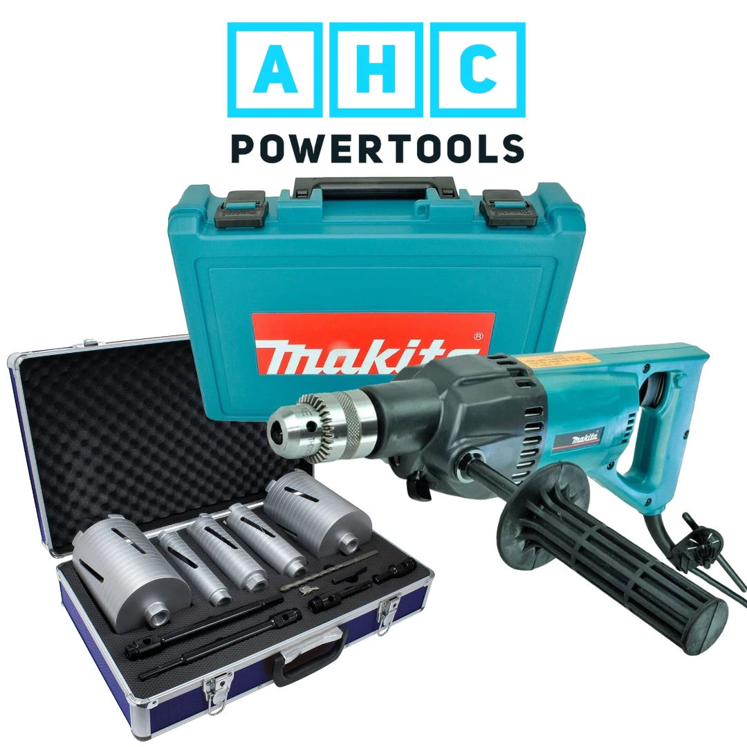 Makita 8406 Diamond Core Drill Rotary Percussion 240V 11pc