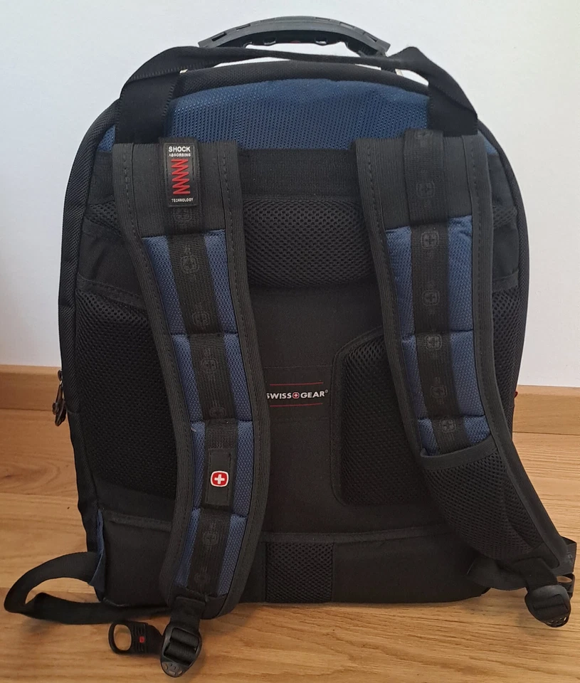 Swiss Gear Laptop Rucksack - Schwarz/grau/blau - Bild 4 von 4