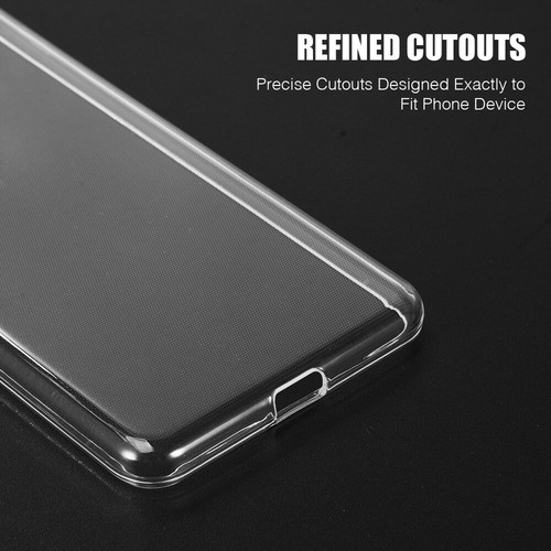 For Google Pixel 3A Hybrid Rubber Silicone TPU Transparent Protector Case Cover - Picture 4 of 7