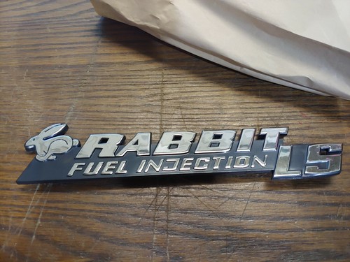 NEW. NOS. VW Rabbit Fuel Injection LS Badge RARE. | eBay