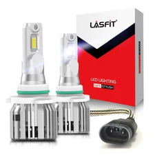 LASFIT 9145 9140 H10 LED Fog Driving Light Bulbs Super White 50000LM 6000K 50W