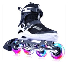 PAPAISON Adjustable Inline Skates for Kids and Adults with Full Light up Wheels
